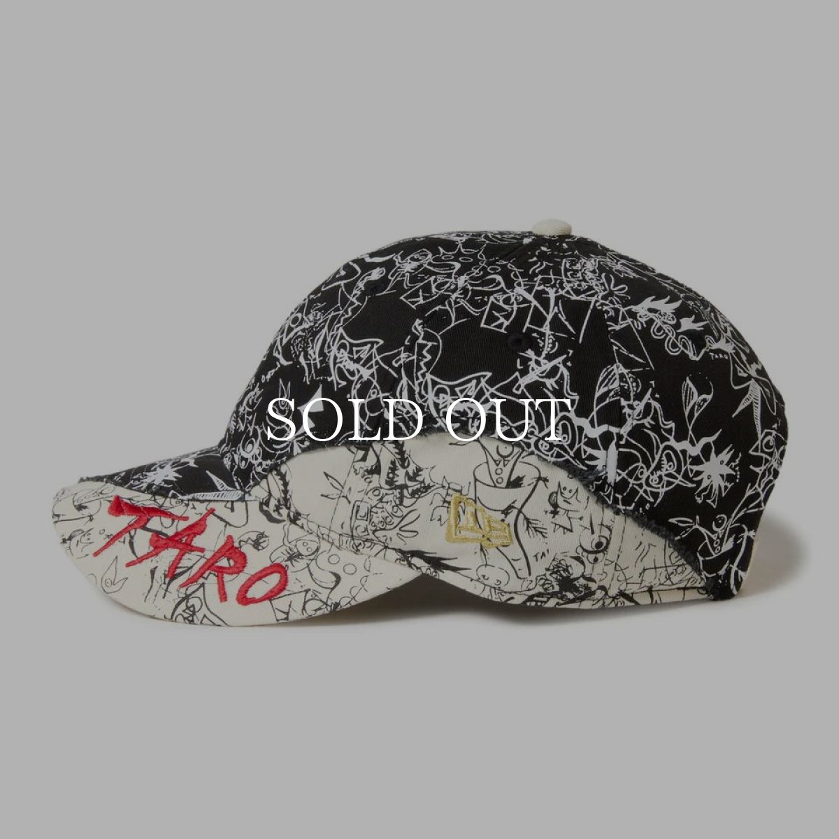 画像2: NEW ERA  9THIRTY TARO OKAMOTO 岡本太郎 バイザー ブラック/クロームホワイト (2)