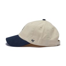 画像6: '47  47 クリーンナップ ニューヨーク・ヤンキース 2-Tone Corduroy コーデュロイ ナチュラル ベースランナー ネイビーバイザー (6)