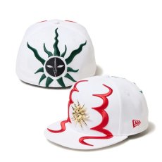 画像1: NEW ERA  59FIFTY TARO OKAMOTO 岡本太郎 太陽の塔 ピンズ ホワイト (1)