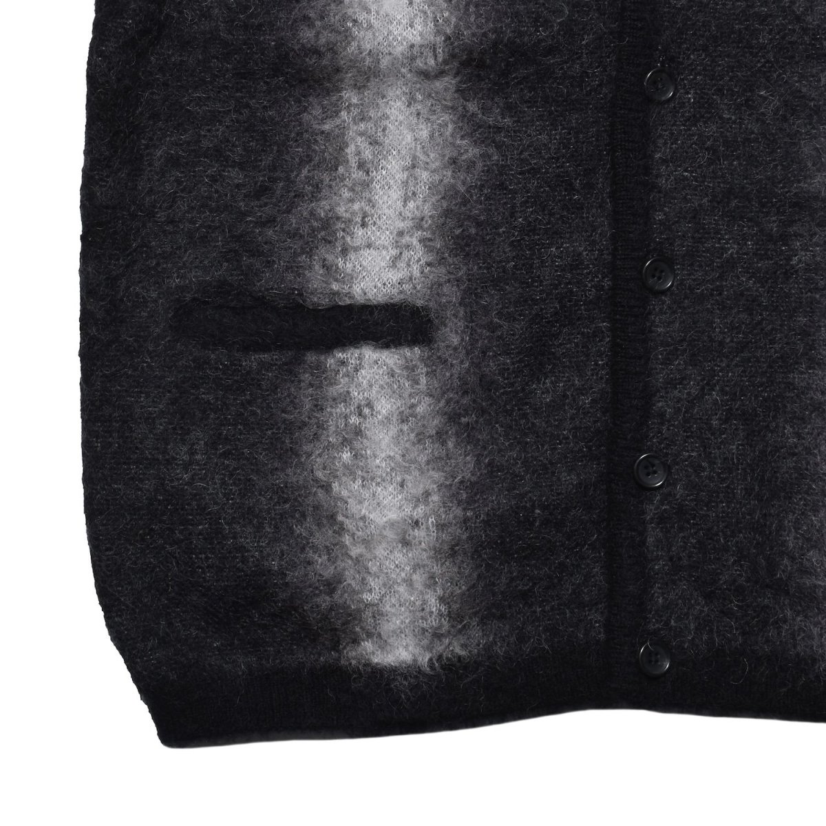 画像21: MINEDENIM  Fuzzy Stripe Mohair Knit Cardigan (21)