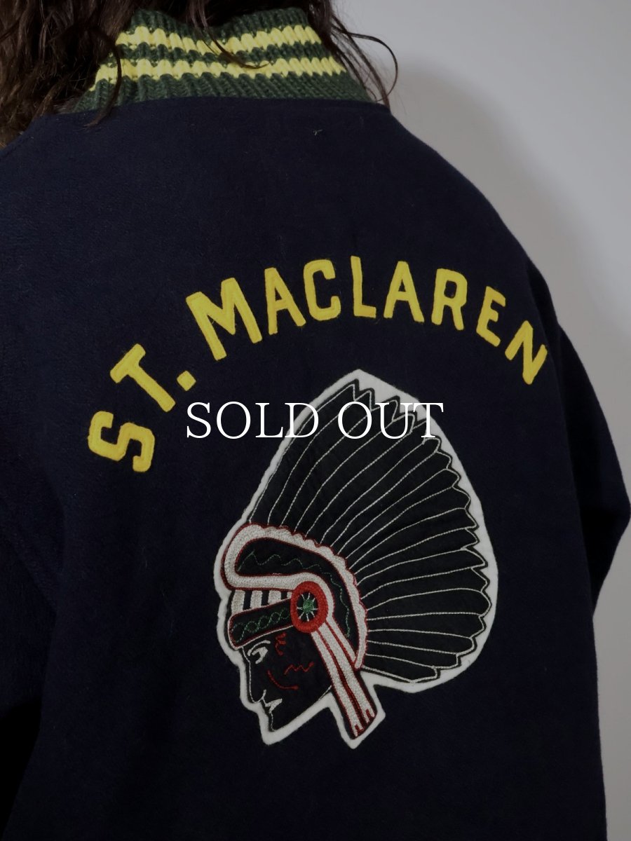 画像4: BOW WOW  ST. MACLAREN UNIV. VARSITY JACKET AGED (4)