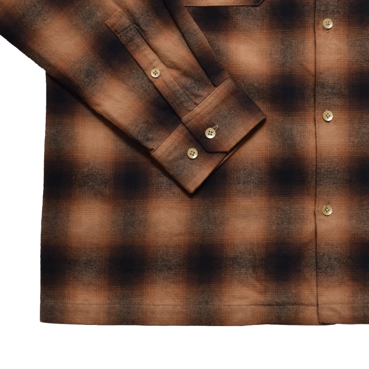 画像19: MINEDENIM  C.Flannel Ombre Open Collar SH (19)