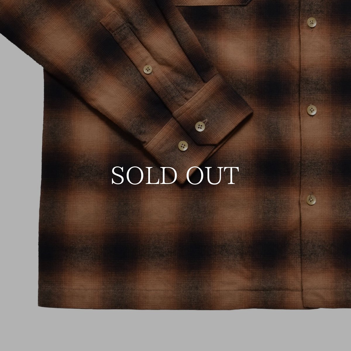 画像19: MINEDENIM  C.Flannel Ombre Open Collar SH (19)