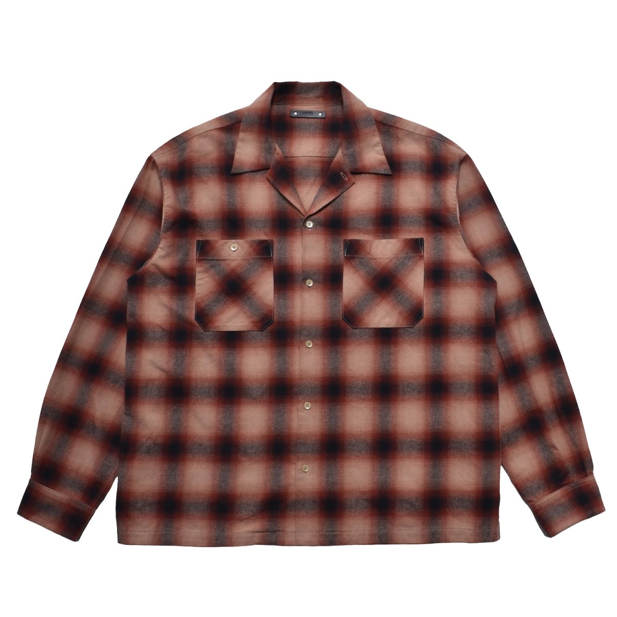 画像1: MINEDENIM  C.Flannel Ombre Open Collar SH (1)