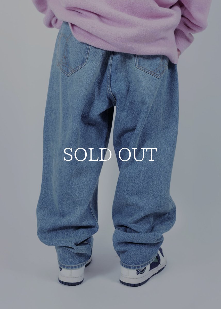 画像6: APPLEBUM  “Selena” Wide Tapered Denim Pants (Damage) (6)