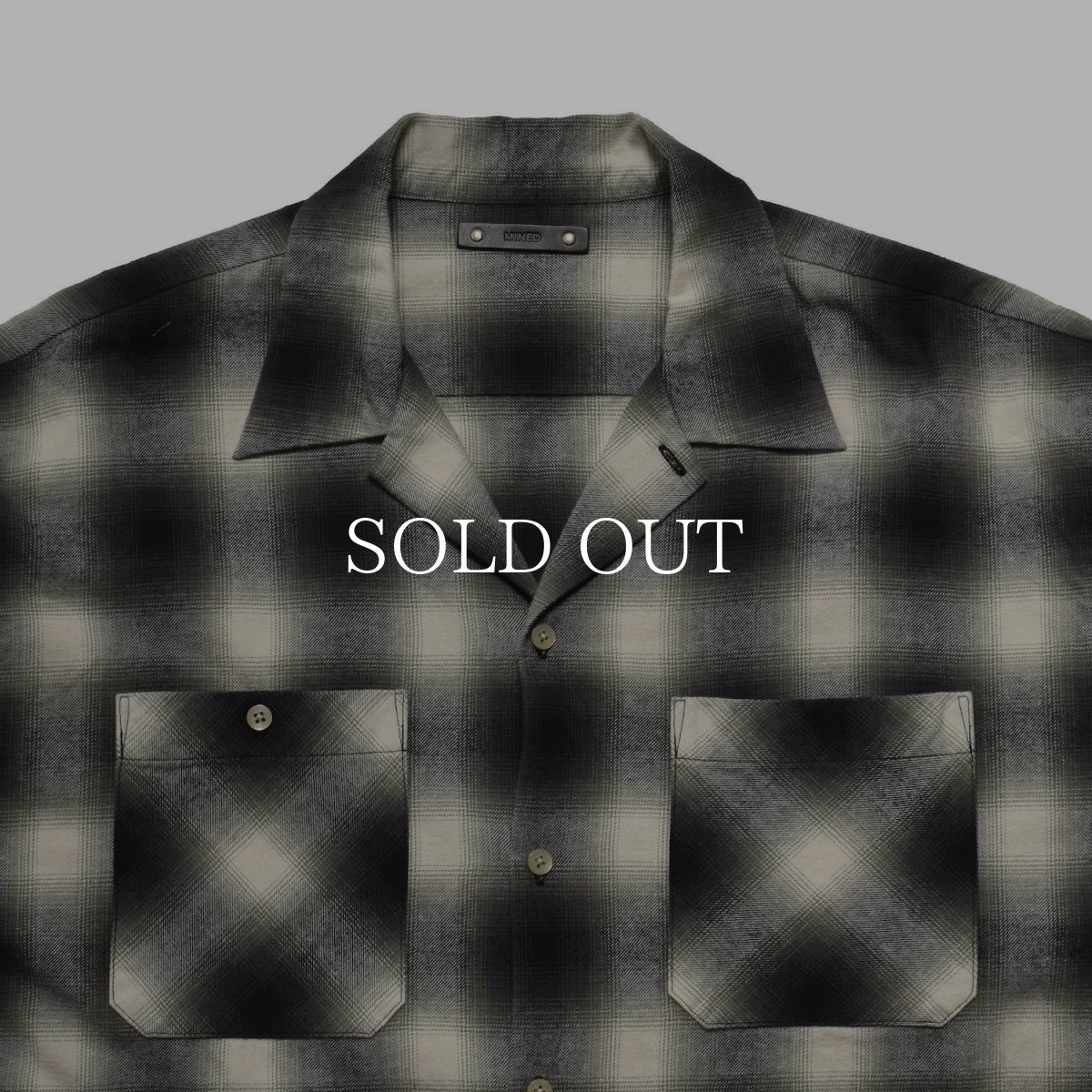 画像23: MINEDENIM  C.Flannel Ombre Open Collar SH (23)