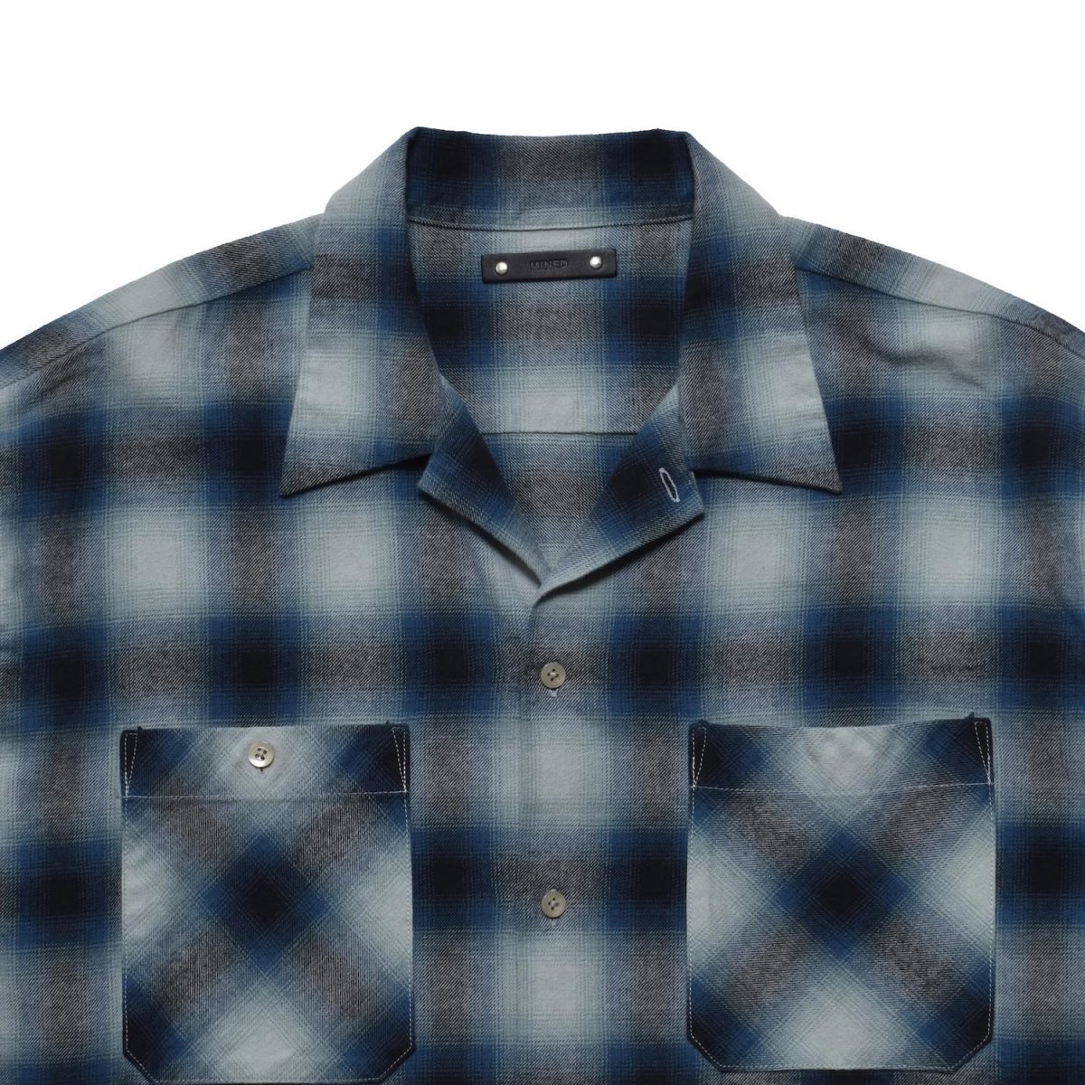 画像11: MINEDENIM  C.Flannel Ombre Open Collar SH (11)