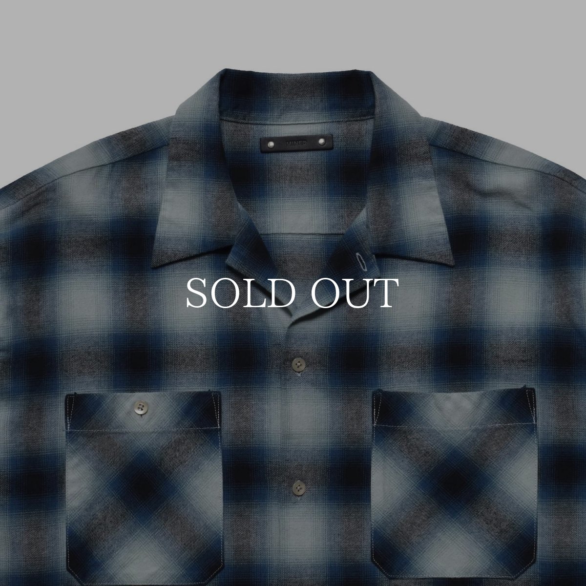 画像11: MINEDENIM  C.Flannel Ombre Open Collar SH (11)