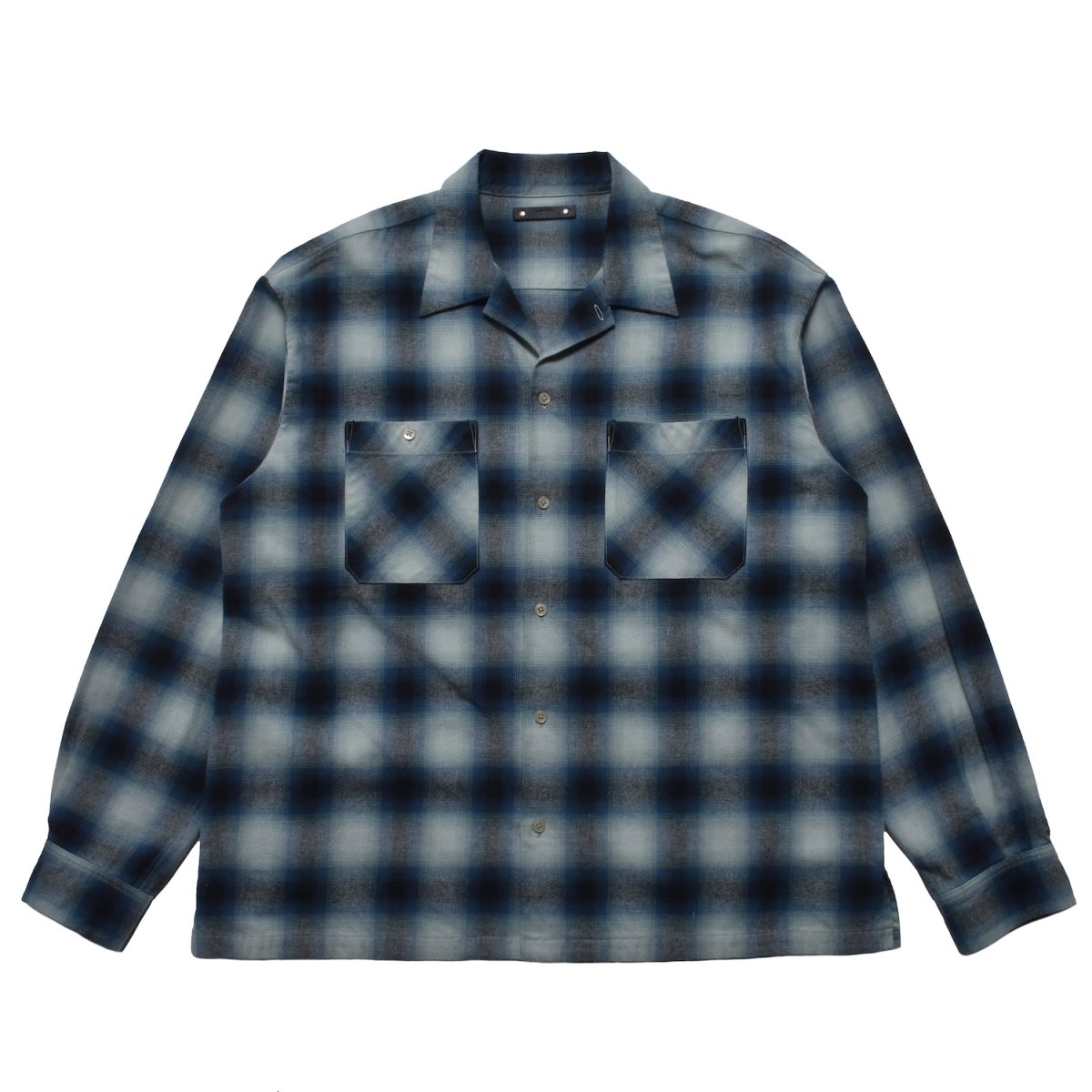 画像9: MINEDENIM  C.Flannel Ombre Open Collar SH (9)
