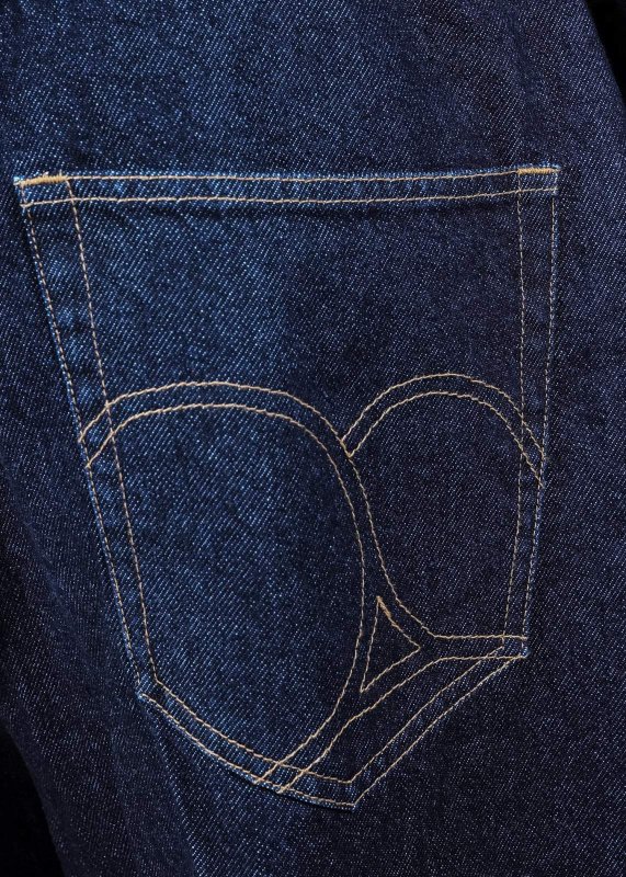 APPLEBUM “Selena” Wide Tapered Denim Pants (One Wash) 2520801O