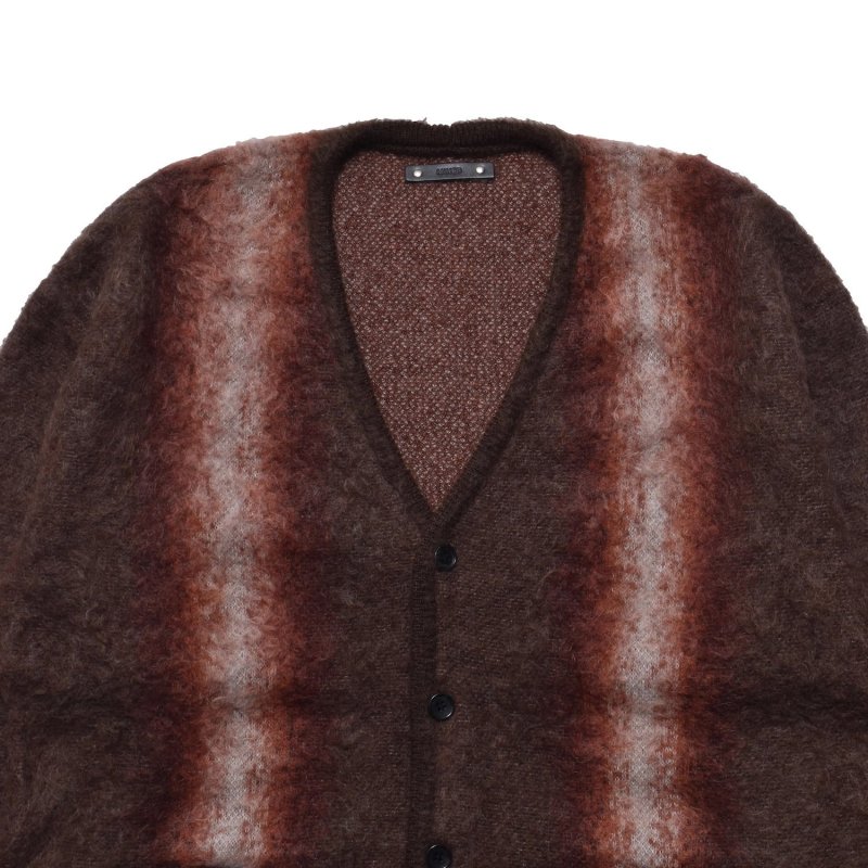 MINEDENIM Fuzzy Stripe Mohair Knit Cardigan 2509-6001 公式通販