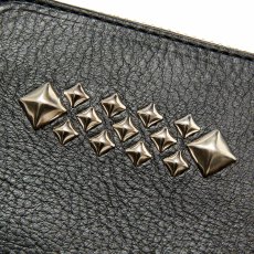 画像3: CALEE  STUDS LEATHER ZIP MULTI WALLET (3)