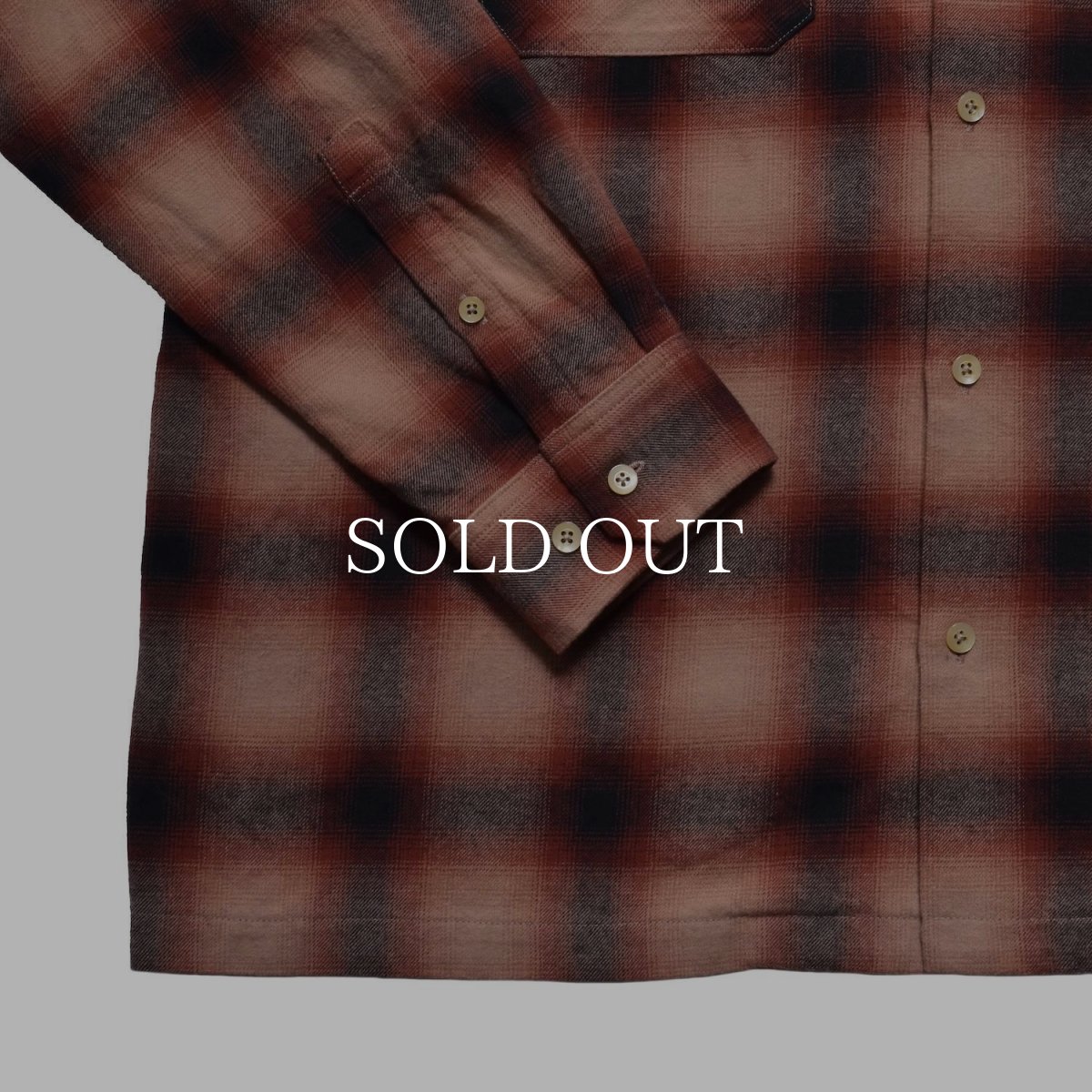 画像7: MINEDENIM  C.Flannel Ombre Open Collar SH (7)