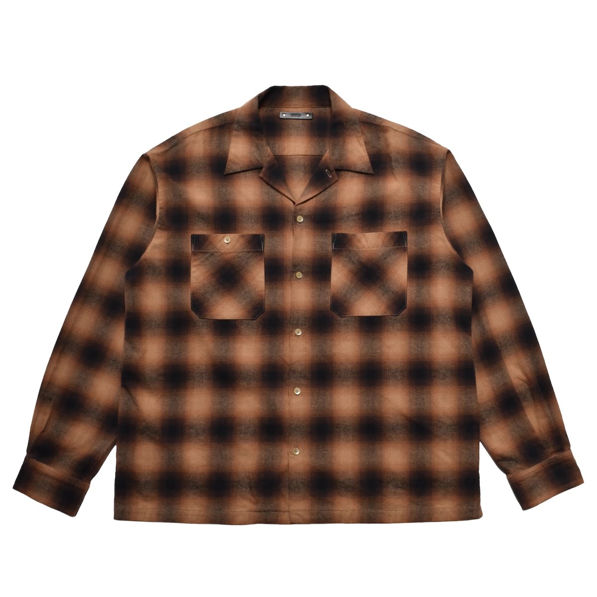 画像15: MINEDENIM  C.Flannel Ombre Open Collar SH (15)