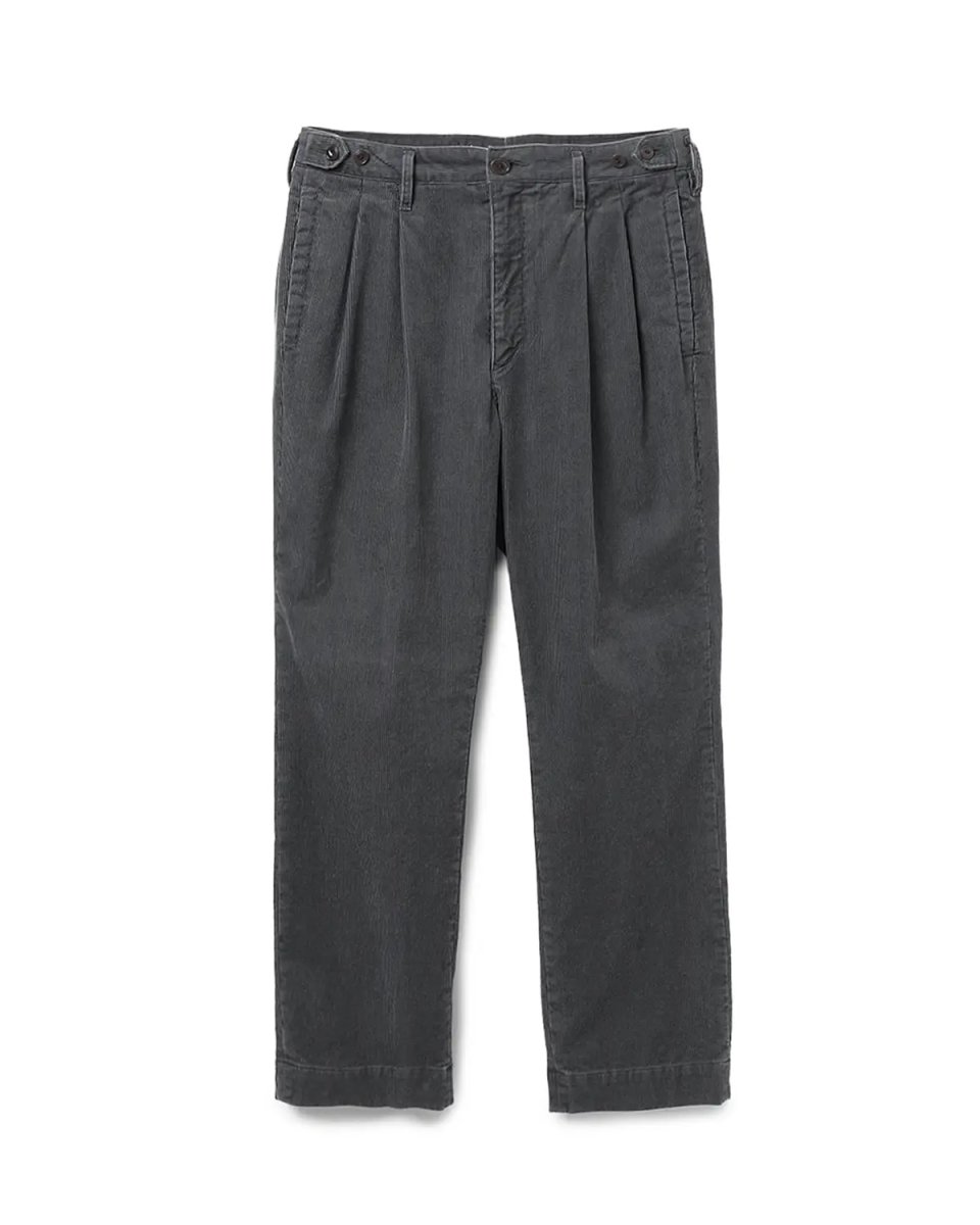 画像1: nonnative  OFFICER CHINO TROUSERS COTTON CORD SULFUR DYE (1)