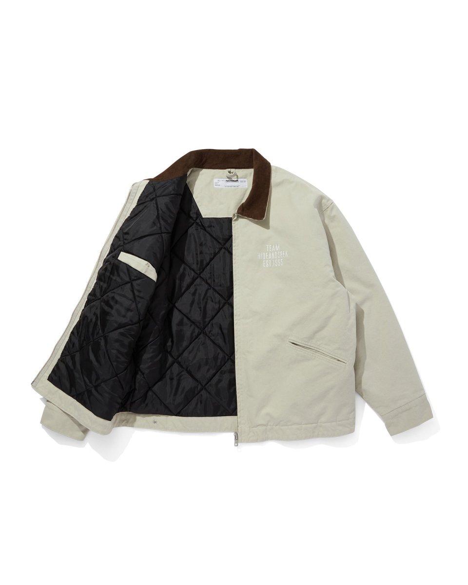 画像5: HideandSeek  Ox Work Zip Jacket(Washed) (5)