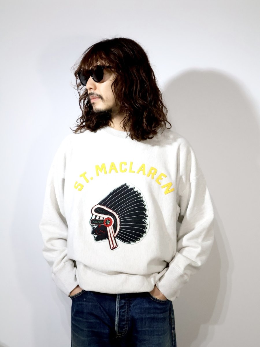 画像3: BOW WOW  ST. MACLAREN UNIV. SWEATSHIRT AGED (3)