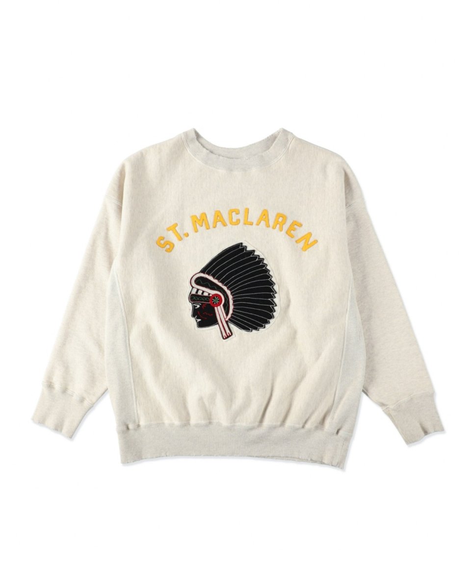 画像1: BOW WOW  ST. MACLAREN UNIV. SWEATSHIRT AGED (1)