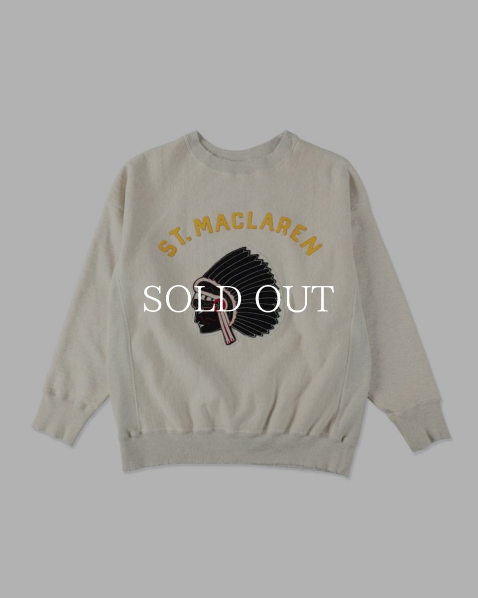 画像1: BOW WOW  ST. MACLAREN UNIV. SWEATSHIRT AGED (1)