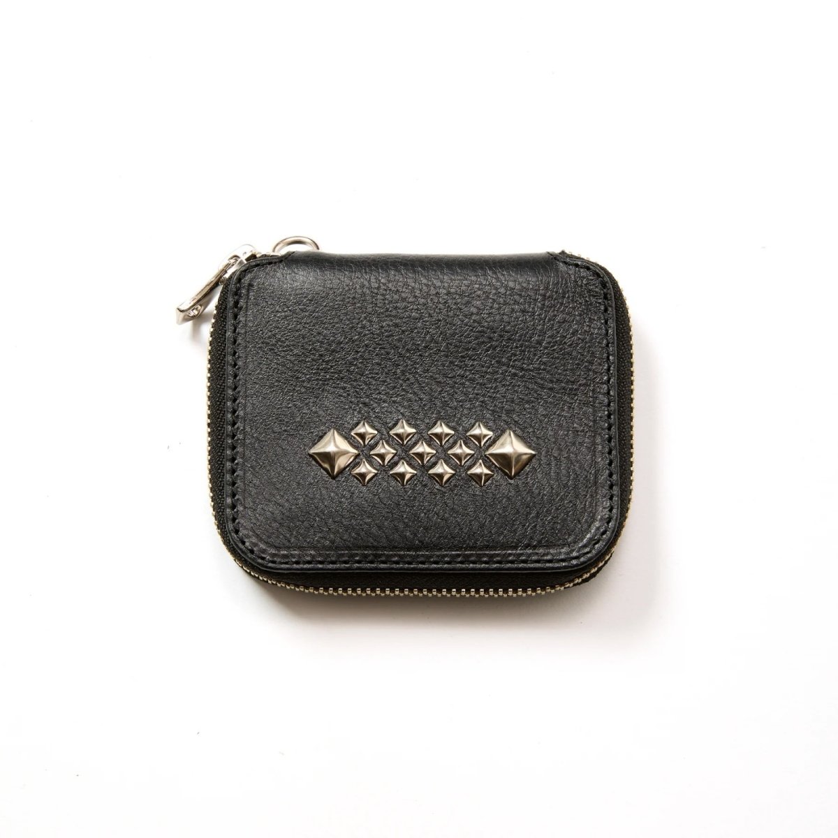 画像1: CALEE  STUDS LEATHER ZIP MULTI WALLET (1)