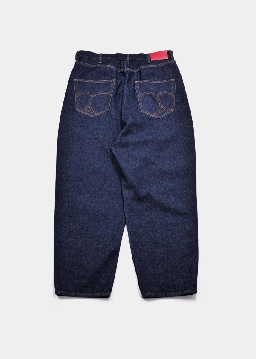 画像2: APPLEBUM  “Selena” Wide Tapered Denim Pants (One Wash) (2)