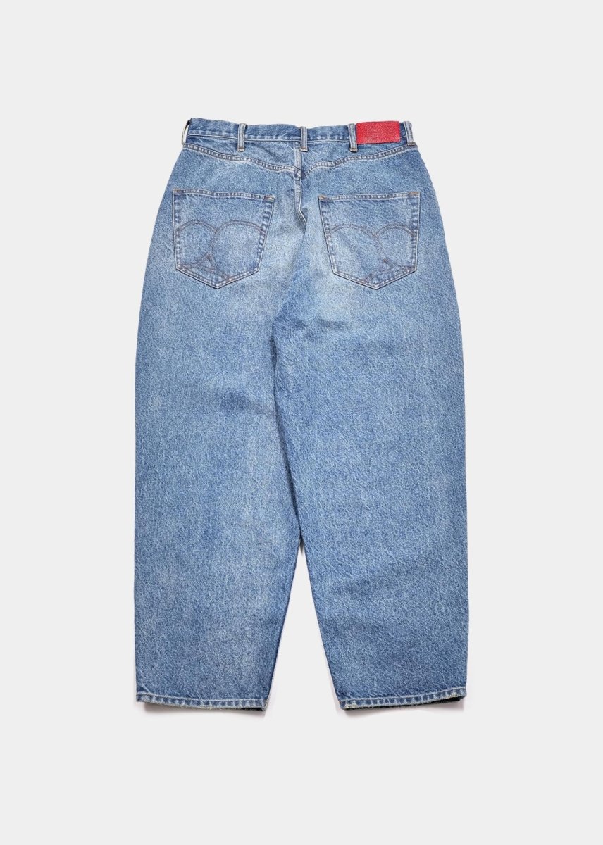 画像2: APPLEBUM  “Selena” Wide Tapered Denim Pants (Damage) (2)