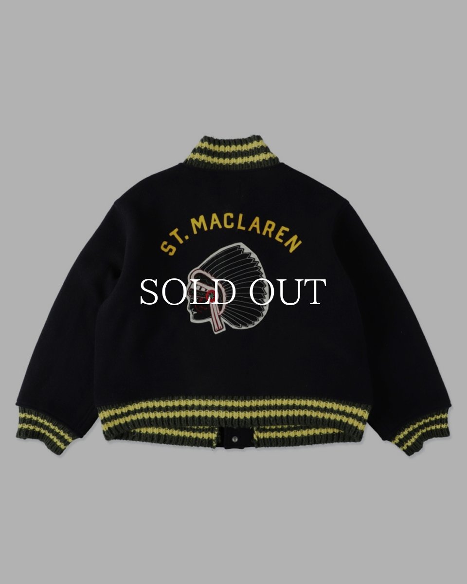 画像2: BOW WOW  ST. MACLAREN UNIV. VARSITY JACKET AGED (2)