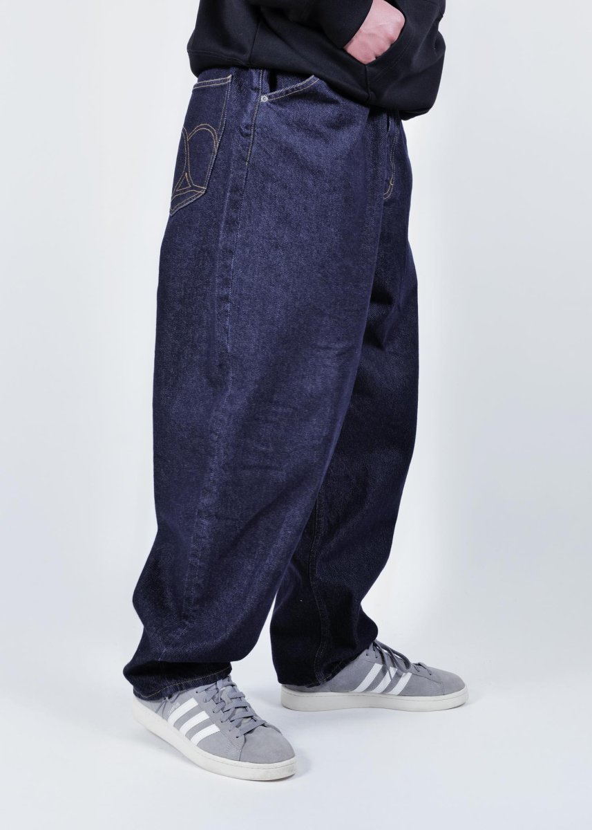 画像9: APPLEBUM  “Selena” Wide Tapered Denim Pants (One Wash) (9)