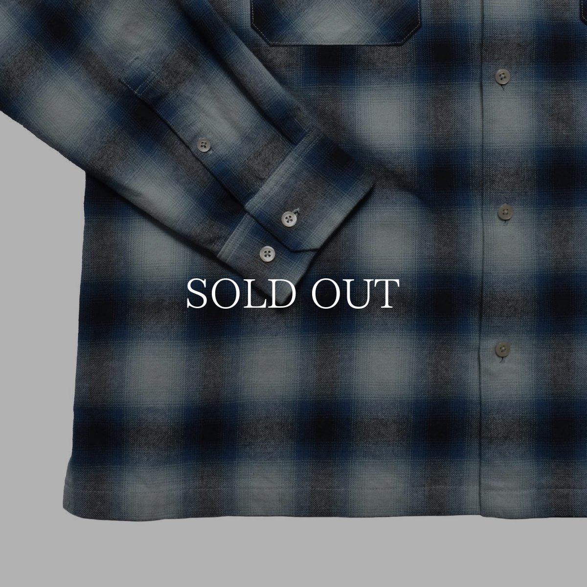 画像13: MINEDENIM  C.Flannel Ombre Open Collar SH (13)