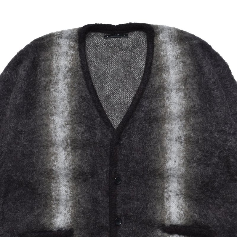 MINEDENIM Fuzzy Stripe Mohair Knit Cardigan 2509-6001 公式通販