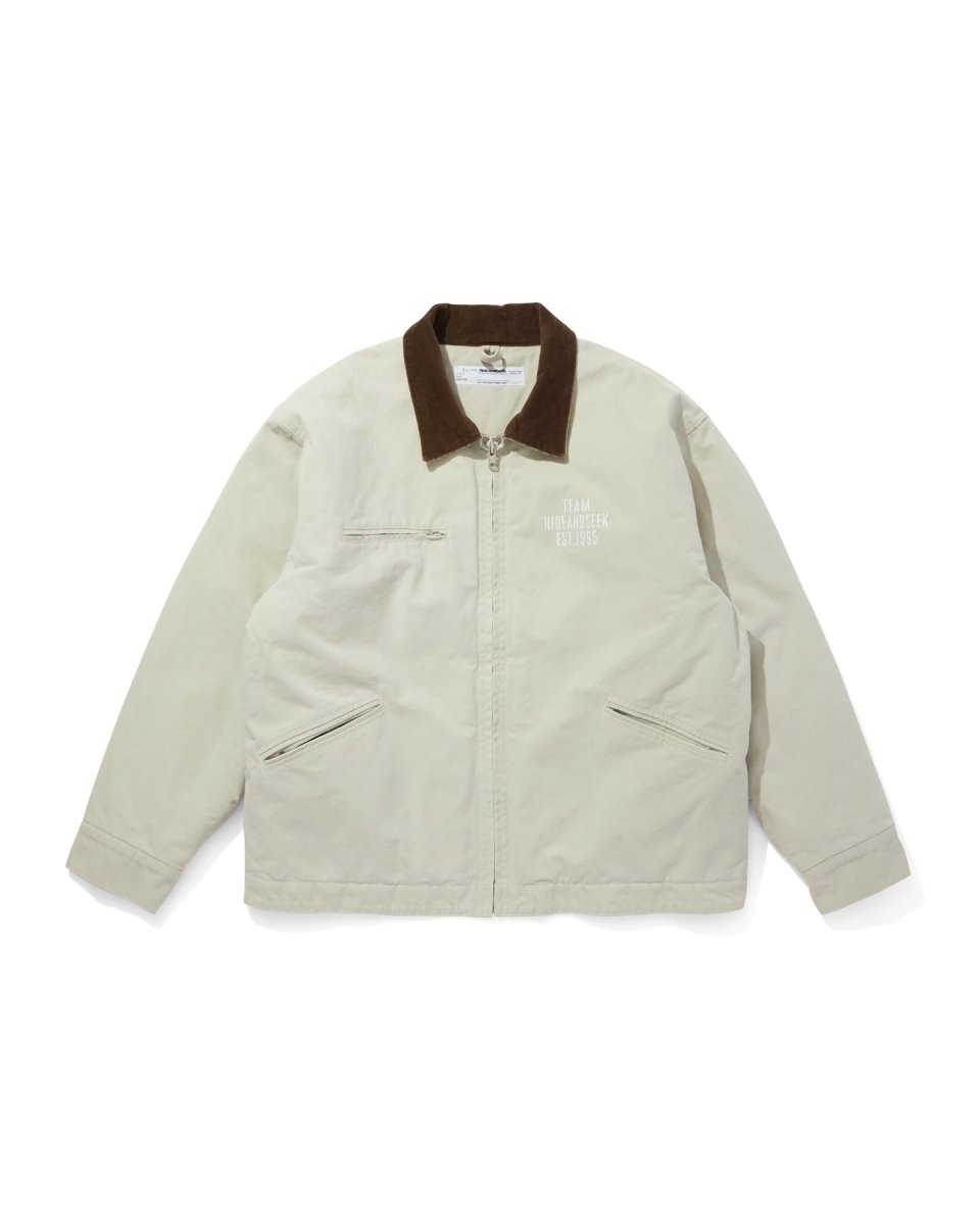 画像4: HideandSeek  Ox Work Zip Jacket(Washed) (4)