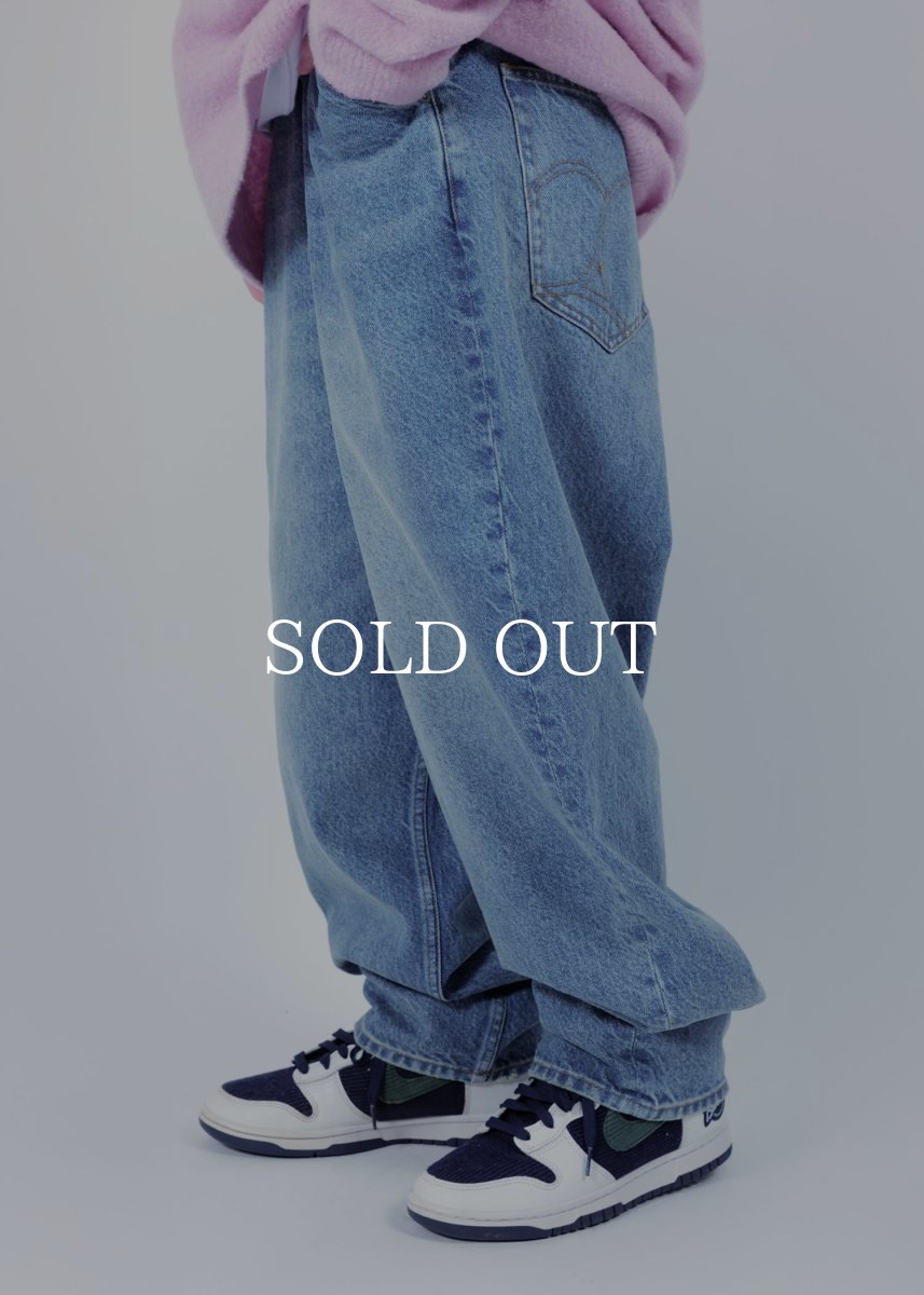 画像5: APPLEBUM  “Selena” Wide Tapered Denim Pants (Damage) (5)