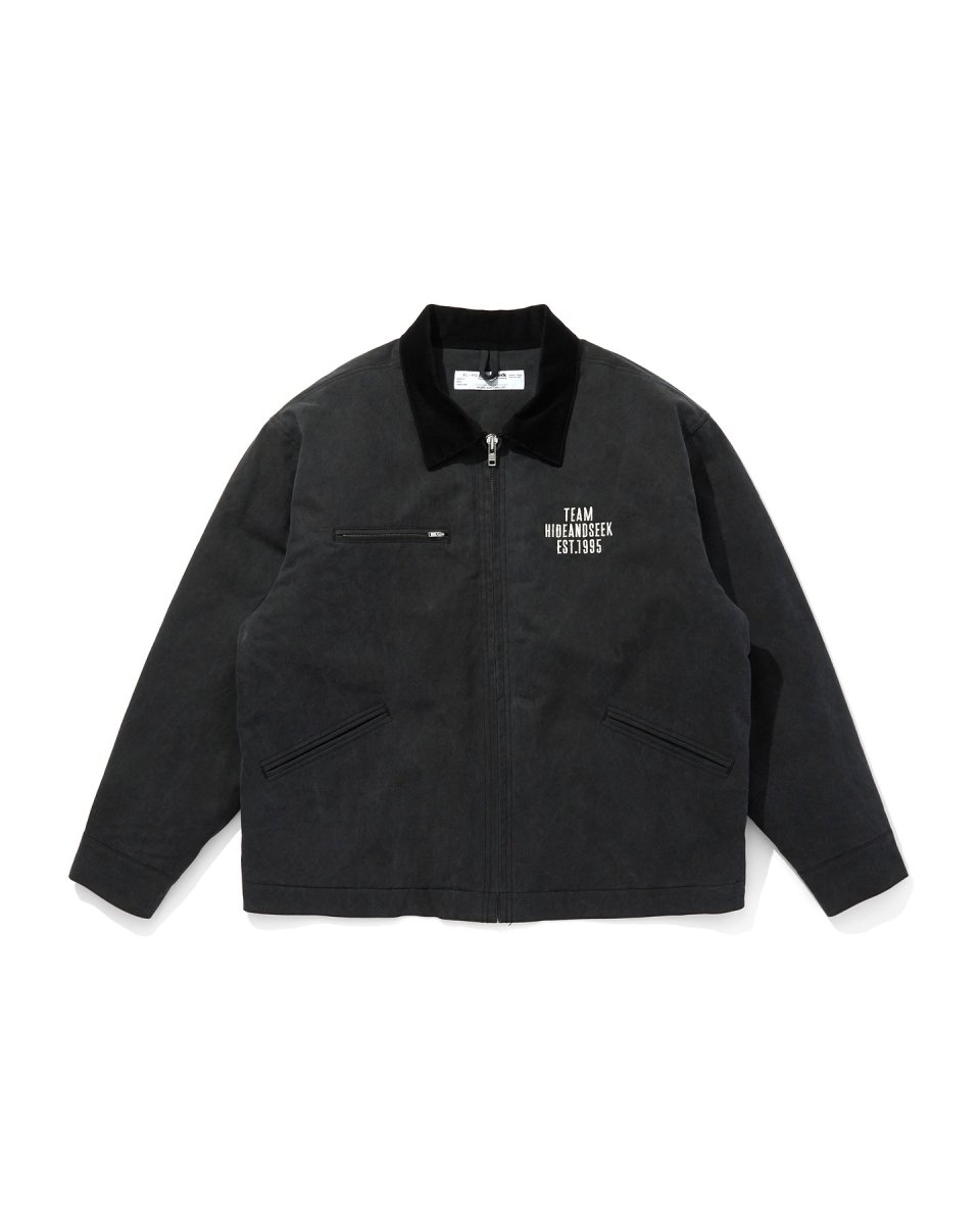 画像1: HideandSeek  Ox Work Zip Jacket(Washed) (1)
