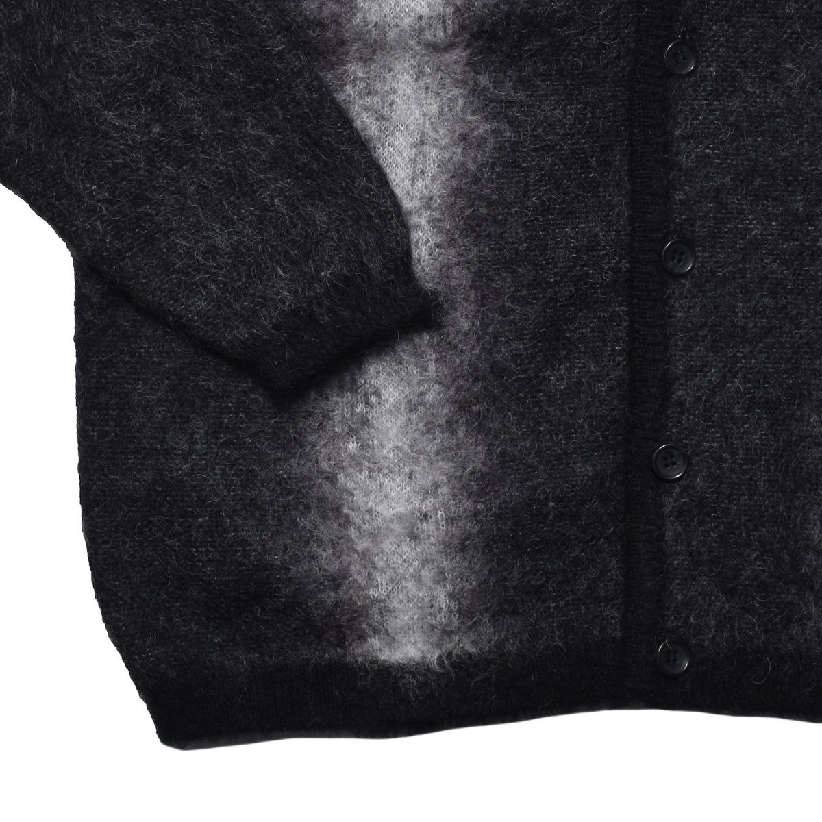 画像20: MINEDENIM  Fuzzy Stripe Mohair Knit Cardigan (20)