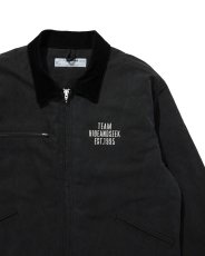 画像2: HideandSeek  Ox Work Zip Jacket(Washed) (2)