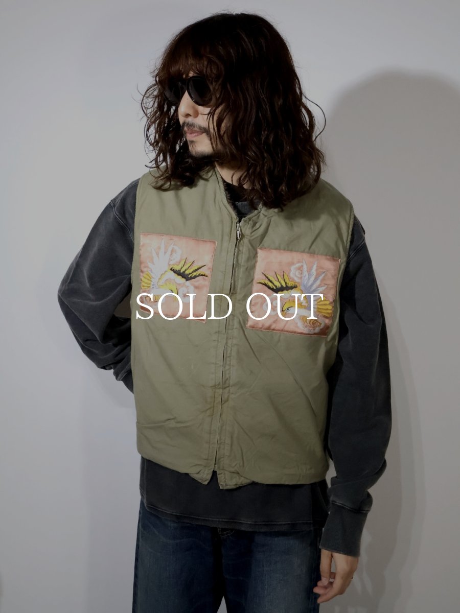 画像3: BOW WOW  REMADE USN DECK VEST SUKAJAN EMB AGED (3)