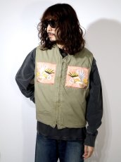画像3: BOW WOW  REMADE USN DECK VEST SUKAJAN EMB AGED (3)