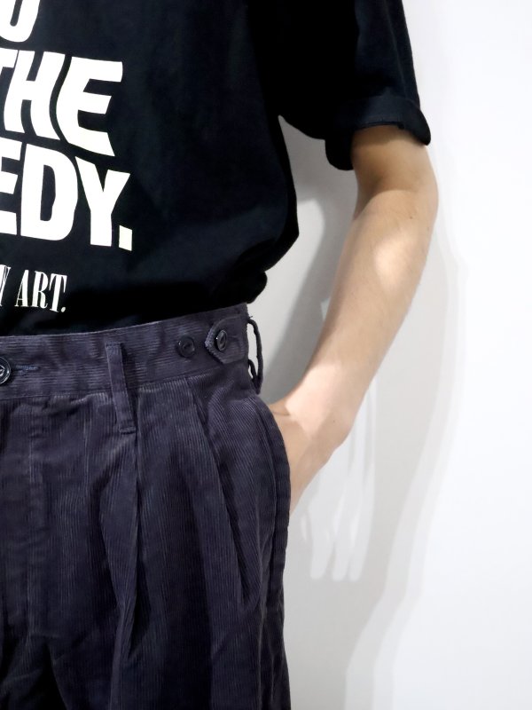 nonnative OFFICER CHINO TROUSERS COTTON CORD SULFUR DYE NN-P4712