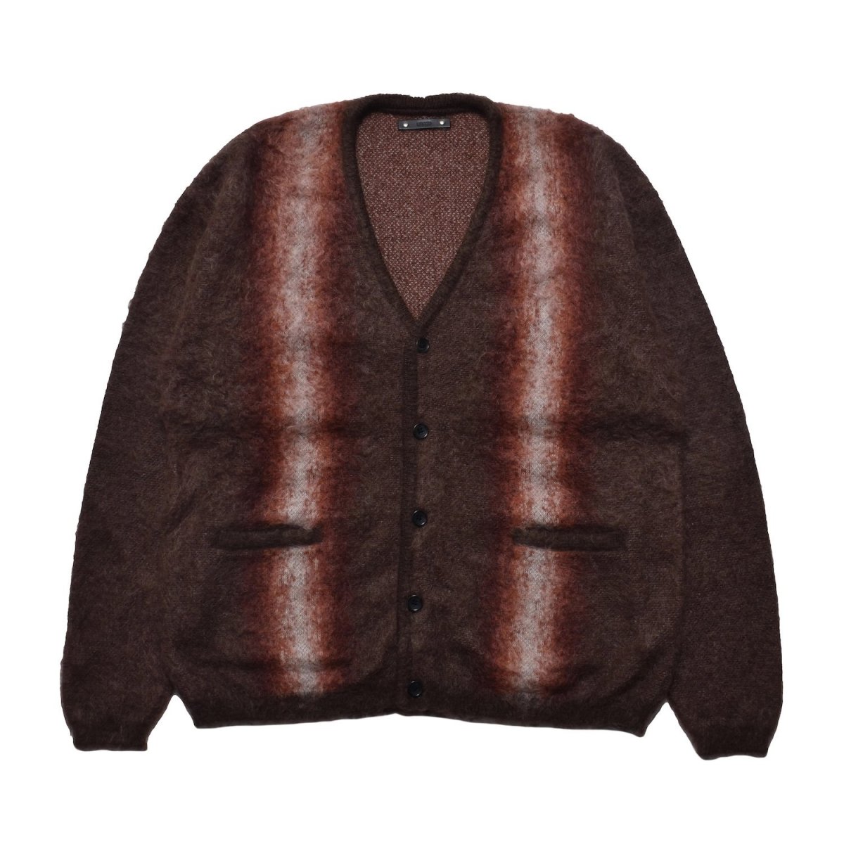 画像9: MINEDENIM  Fuzzy Stripe Mohair Knit Cardigan (9)