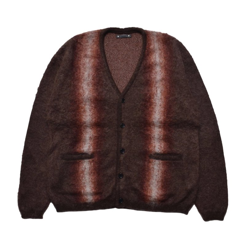 MINEDENIM Fuzzy Stripe Mohair Knit Cardigan 2509-6001 公式通販