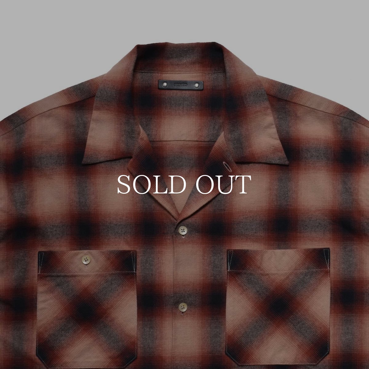 画像5: MINEDENIM  C.Flannel Ombre Open Collar SH (5)