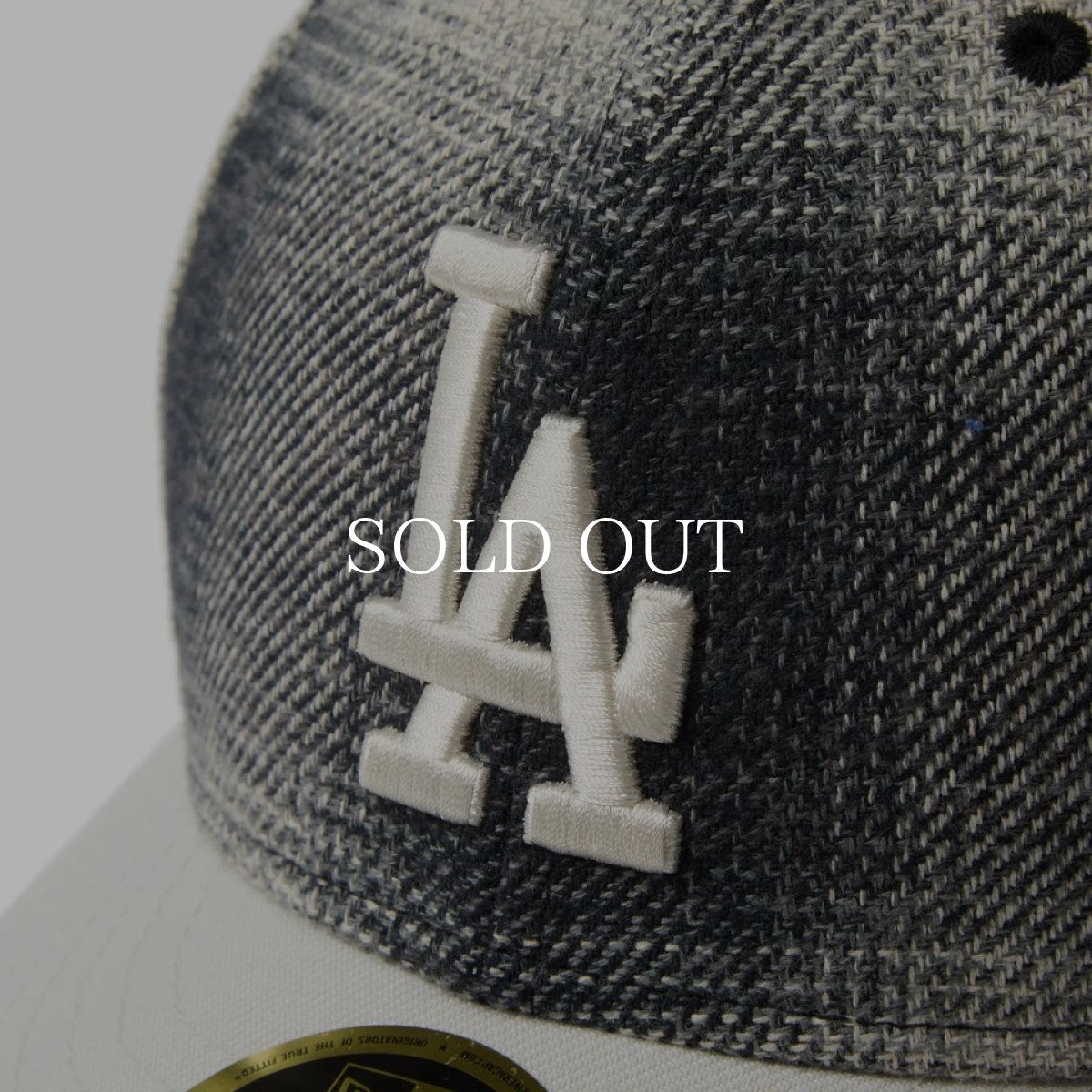画像5: NEW ERA  LP 59FIFTY MLB Plaid Flannel フランネル チェック ロサンゼルス・ドジャース ブラック ストーン (5)