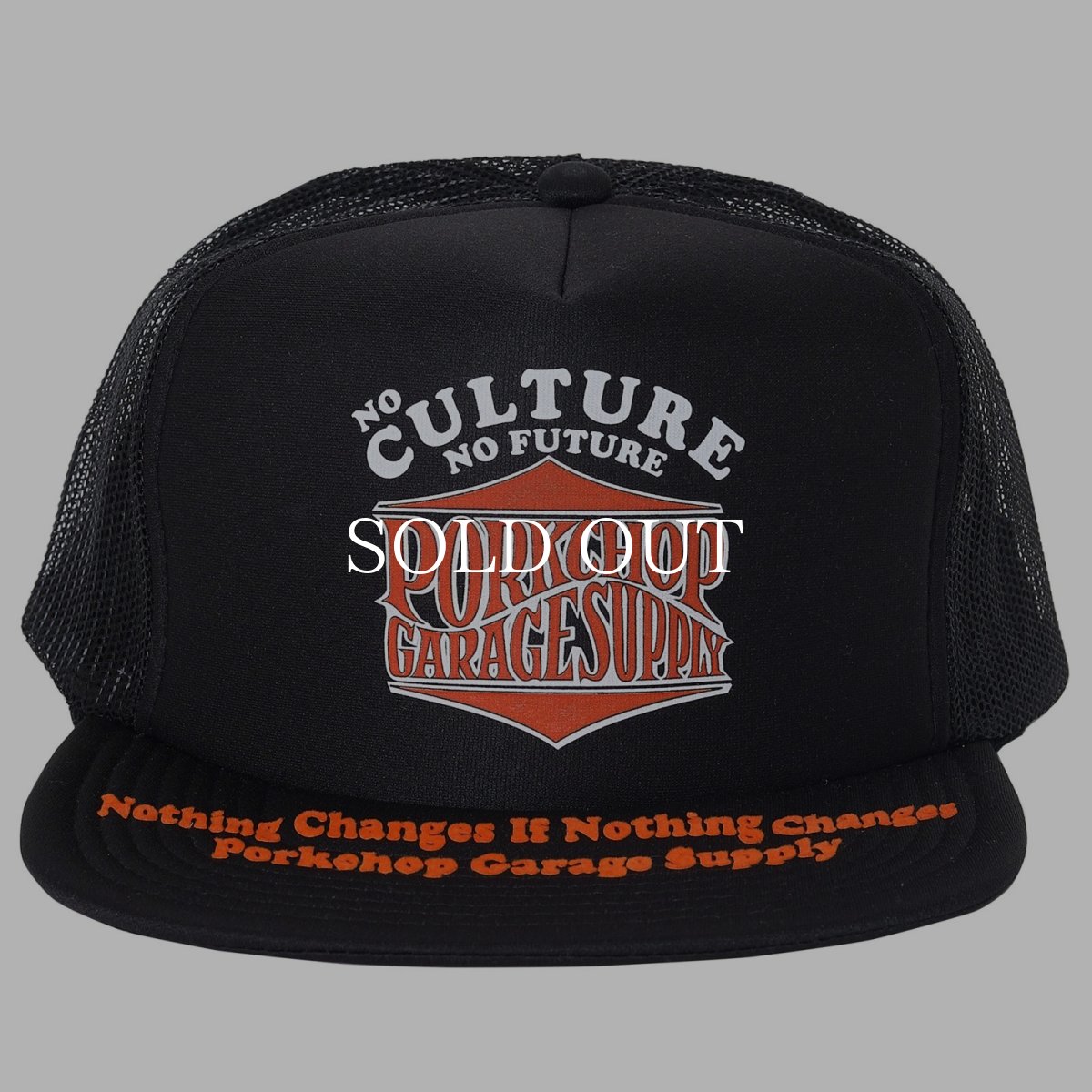 画像1: PORKCHOP GARAGE SUPPLY  WAVE LOGO MESH CAP (1)
