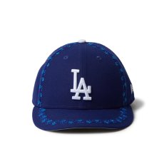 画像2: NEW ERA  LP 59FIFTY MLB Rose Embroidery ロサンゼルス・ドジャース ダークロイヤル (2)