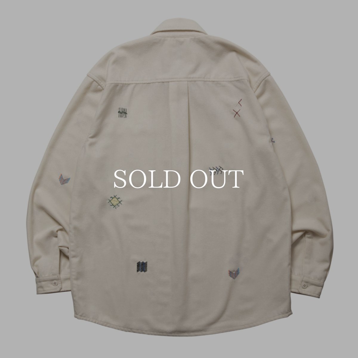 画像2: Liberaiders  TIFINAGH EMBROIDERY FLANNEL SHIRT (2)
