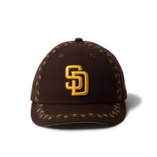 画像2: NEW ERA  LP 59FIFTY MLB Rose Embroidery サンディエゴ・パドレス バーントウッド (2)