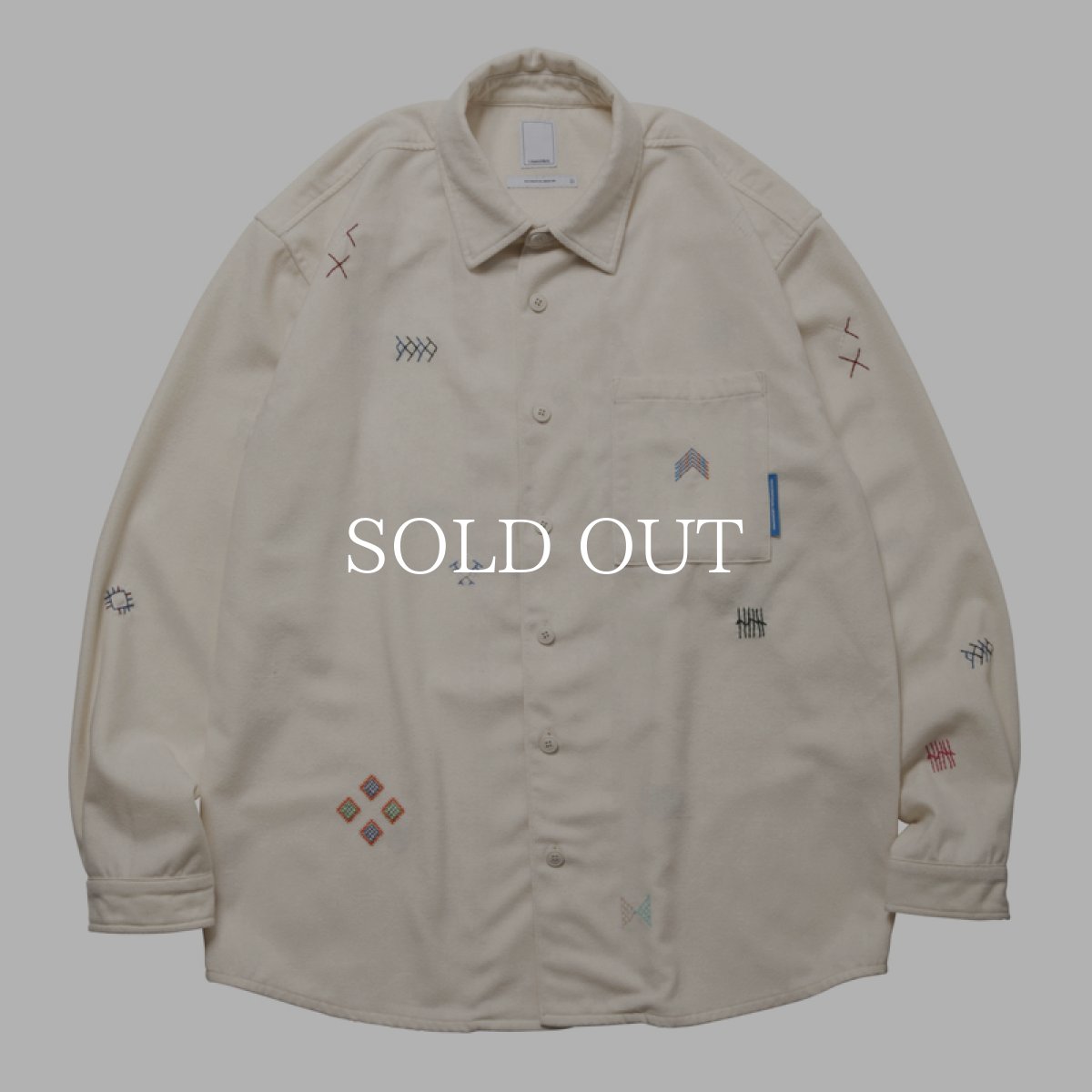 画像1: Liberaiders  TIFINAGH EMBROIDERY FLANNEL SHIRT (1)