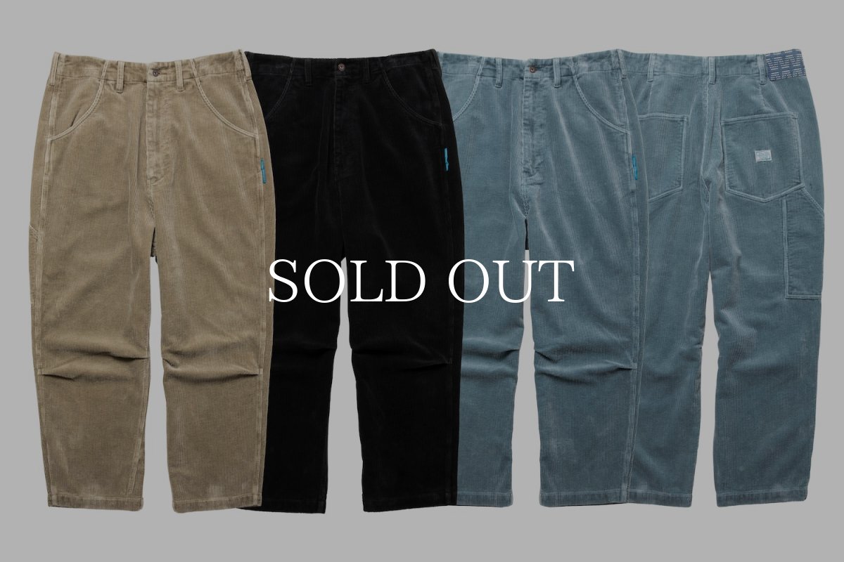 画像1: Liberaiders  GARMENT DYED CORDUROY SARROUEL PANTS (1)