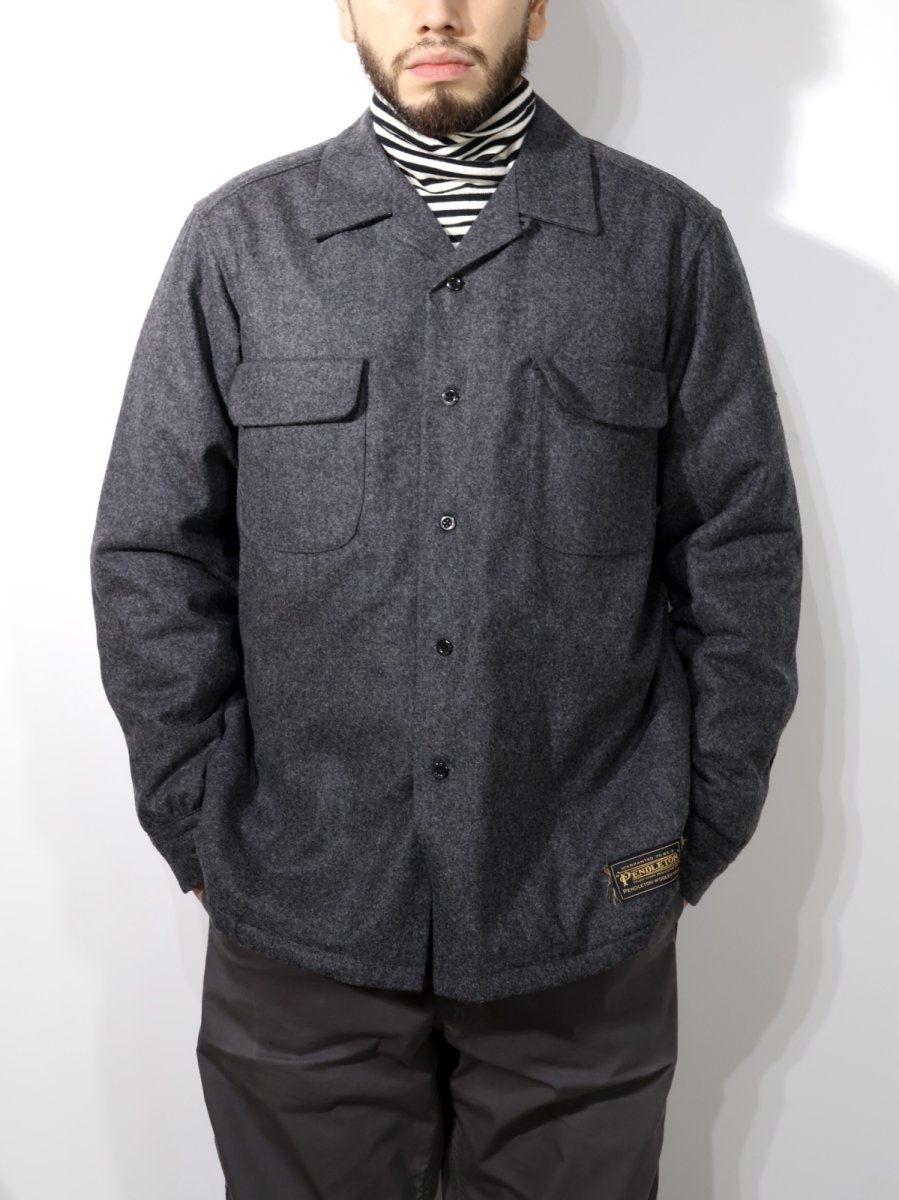 画像3: MINEDENIM  PENDLETON Wool Quiltliner Open Collar SH (3)