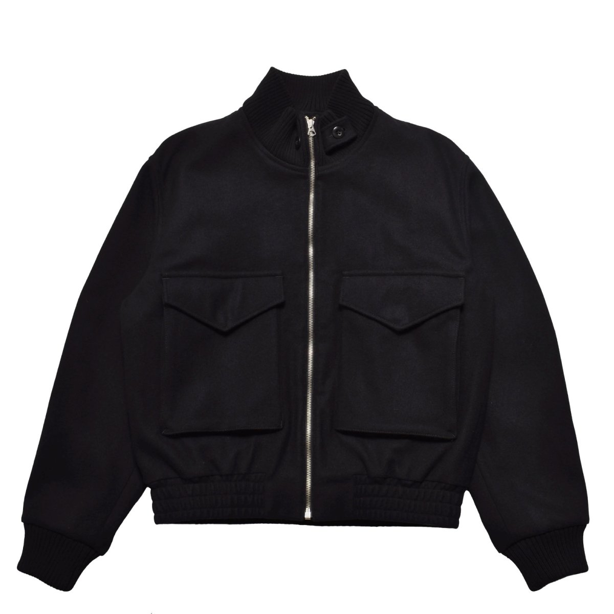 画像1: MINEDENIM  Wool Light Melton Flying JKT (1)